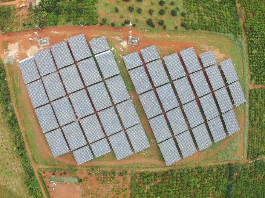 Những dự án điện mặt trời có quy mô lớn, hoành tráng ở tỉnh Đắk Lắk. Ảnh: B.T