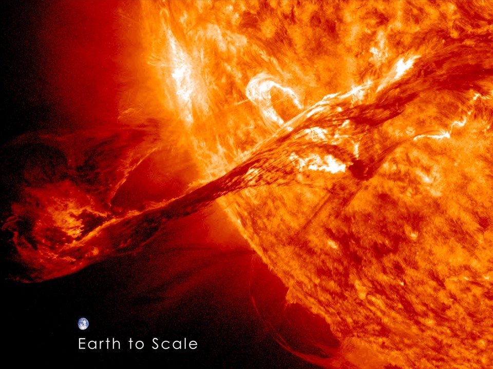 Vụ phun trào nhật hoa (CME) ngày 31.8.2012. Ảnh: NASA