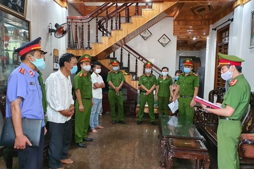 Vào tháng 5.2021, Cơ quan CSĐT Công an tỉnh Thừa Thiên Huế đã khởi tố vụ án, khởi tố bị can, bắt tạm giam 4 đối tượng có liên quan trong vụ án. Ảnh: CA.