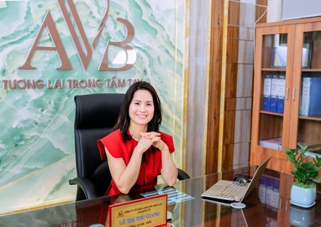 Chị Lê Thị Thu Giang - Tổng Giám đốc Công ty Cổ Phần cung ứng nhân lực AVB Quốc tế.