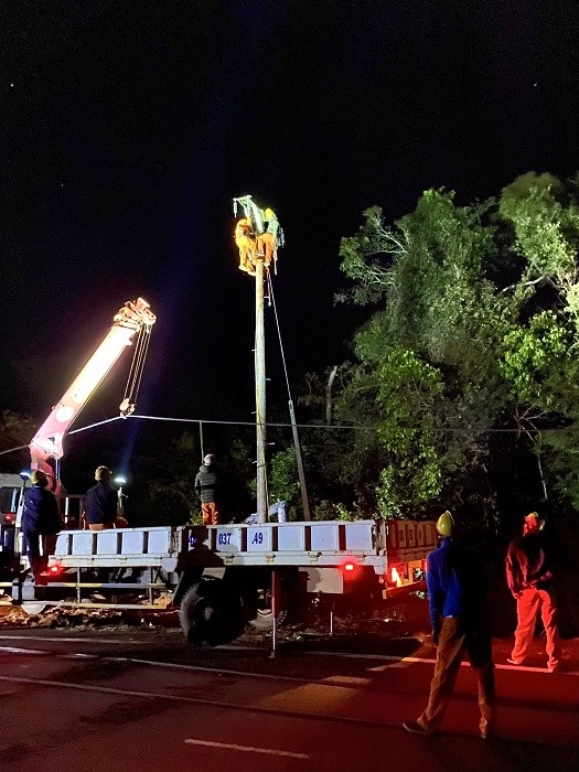 PC Đắk Nông khắc phục sự cố lưới điện trong đêm tại khu vực cửa khẩu BuPrăng.