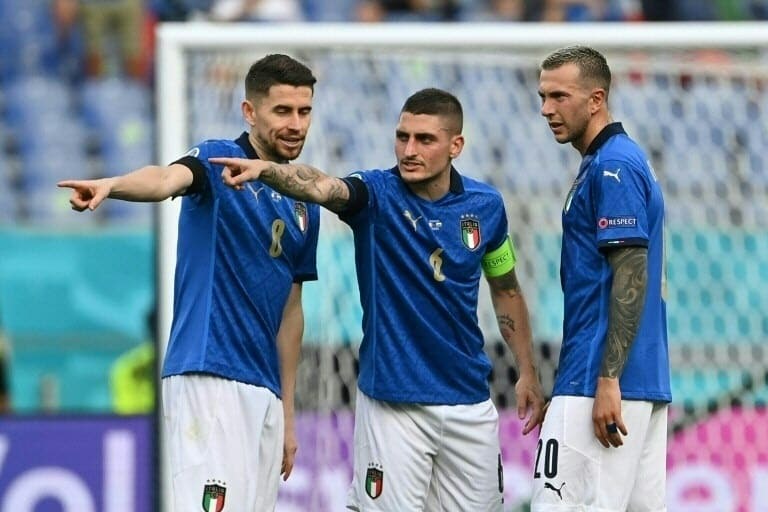 Italia đang được đánh giá cao hơn Áo. Ảnh: AFP