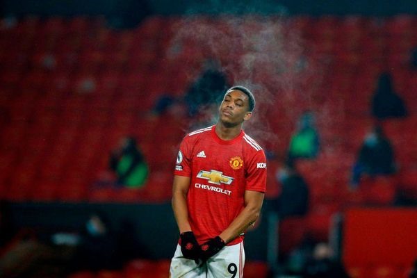 Anthony Martial sẽ có tên trên thị trường chuyển nhượng khi Jadon Sancho tới Manchester United. Ảnh: AFP
