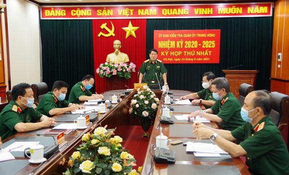 Đại tướng Lương Cường phát biểu tại hội nghị. Ảnh VGP