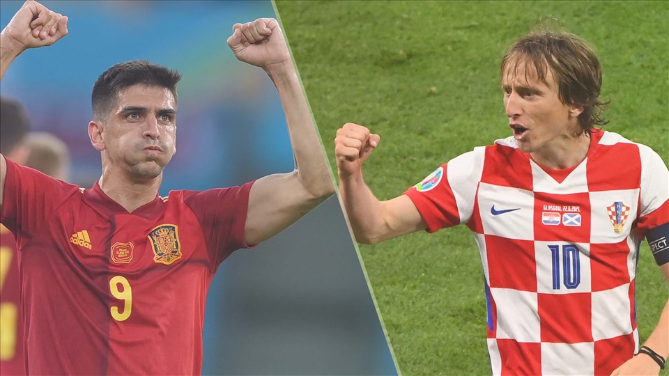 Trận đấu giữa Croatia và Tây Ban Nha hứa hẹn sẽ hấp dẫn đến những phút cuối. Ảnh: AFP