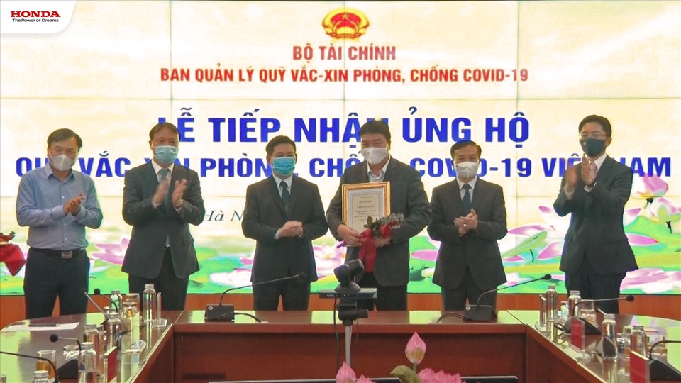 Honda Việt Nam vinh dự nhận chứng nhận ủng hộ