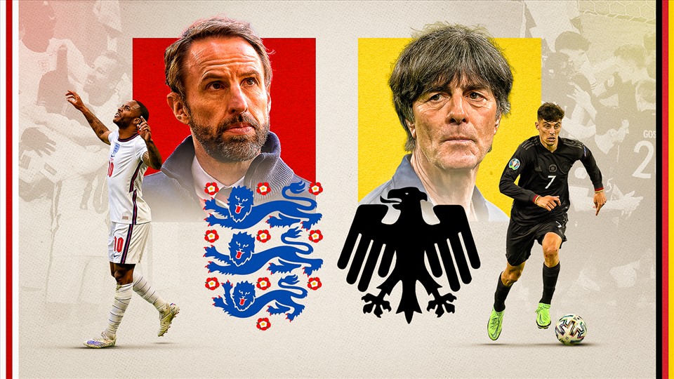 Trận đấu giữa tuyển Anh và Đức là “siêu kinh điển” ở vòng 1/8 EURO 2020. Ảnh: Sky sport