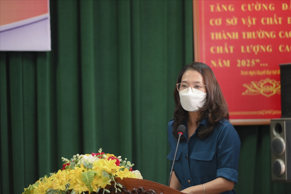 Bà Đào Thị Hải Yến, Giám đốc Khối Kế hoạch và Đối ngoại Công ty Honda Việt Nam phát biểu. Ảnh HVN