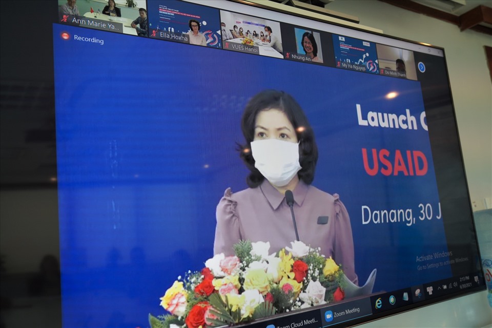 Giám đốc Sở Công thương Đà Nẵng Lê Thị Kim Phương phát biểu tại sự kiện. Ảnh: USAID