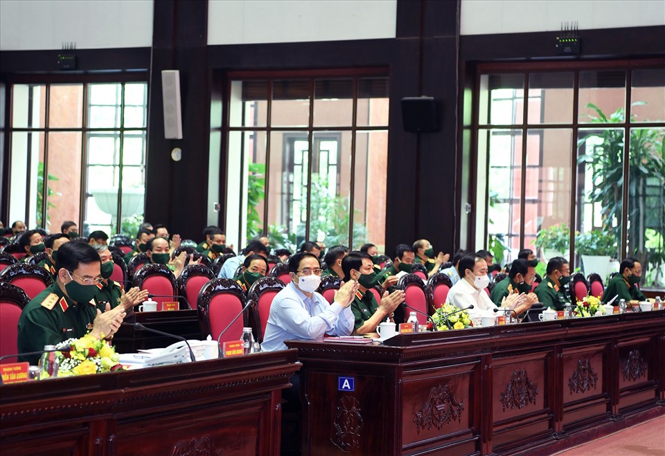 Thủ tướng Phạm Minh Chính và các đại biểu dự Hội nghị. Ảnh: VGP/Nhật Bắc