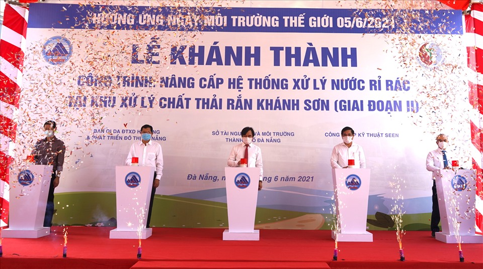 Sở TNMT TP.Đà Nẵng tổ chức khánh thành công trình nâng cấp hệ thống xử lý nước rỉ rác tại bãi rác Khánh Sơn (giai đoạn 2).