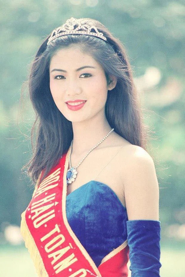 Hoa hậu Việt Nam Thu Thủy lúc còn trẻ. . Ảnh: BTC.