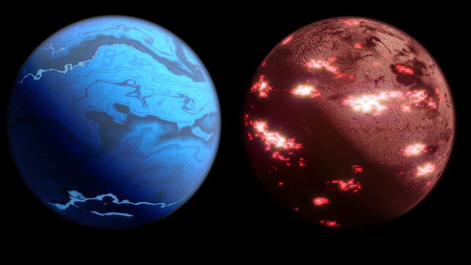 Sao Hải Vương ấm và siêu Trái đất là những loại hành tinh kỳ lạ được biết tồn tại trong các hệ Mặt trời khác. Ảnh: Blue Skies Space