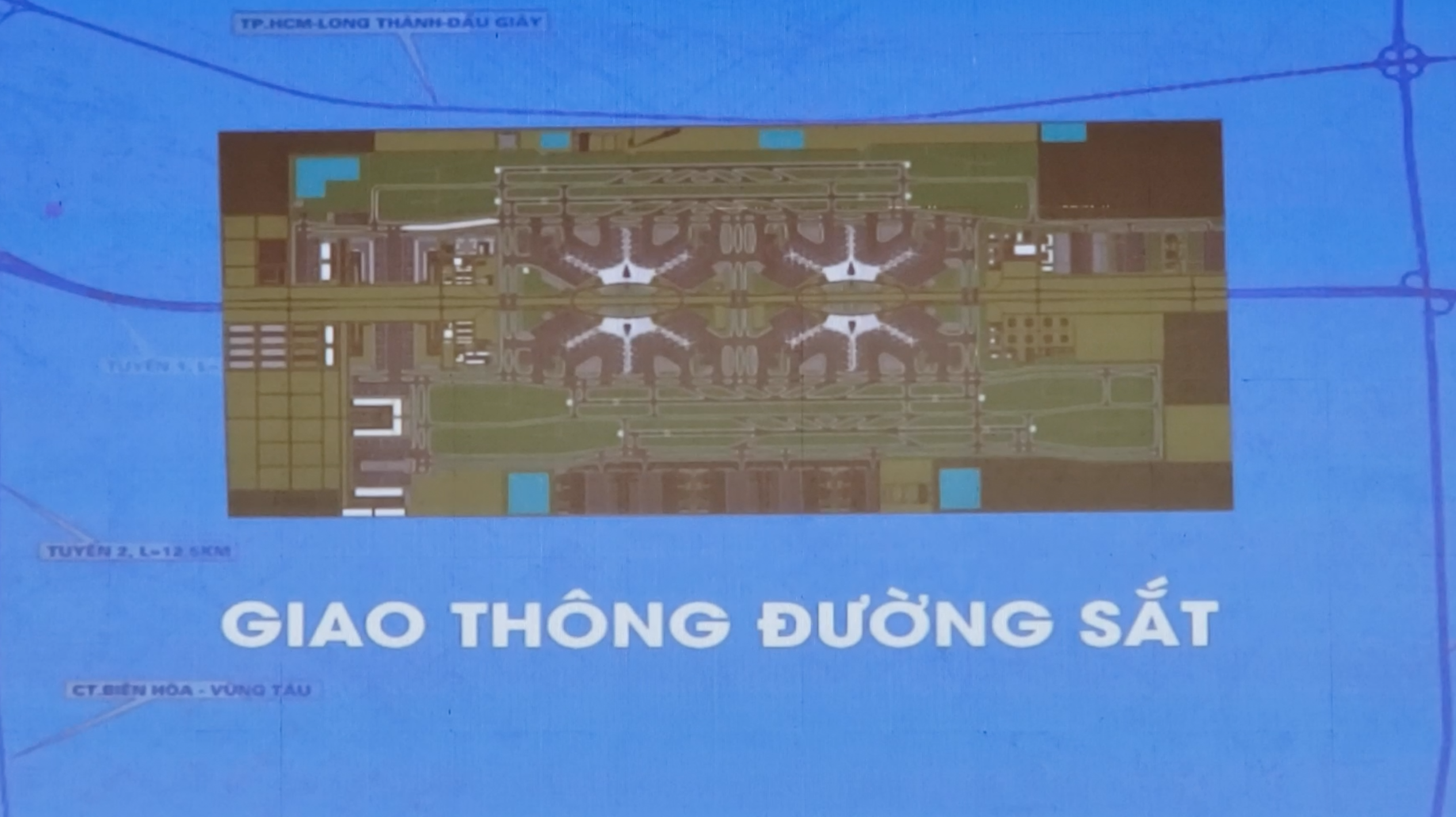 Hệ thống giao thông đường sắt kết nối sân bay Long Thành. Ảnh: Hà Anh Chiến
