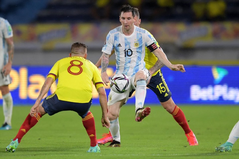 Lionel Messi ghi bàn, Argentina bị cầm hòa, không ghi bàn, Argentina cũng bị chia điểm. Ảnh: AFP