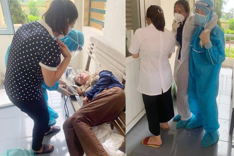 Một nhân viên y tế Hà Tĩnh ngất xỉu khi đi lấy mẫu xét nghiệm COVID-19 vào ngày 7.6 vừa qua.