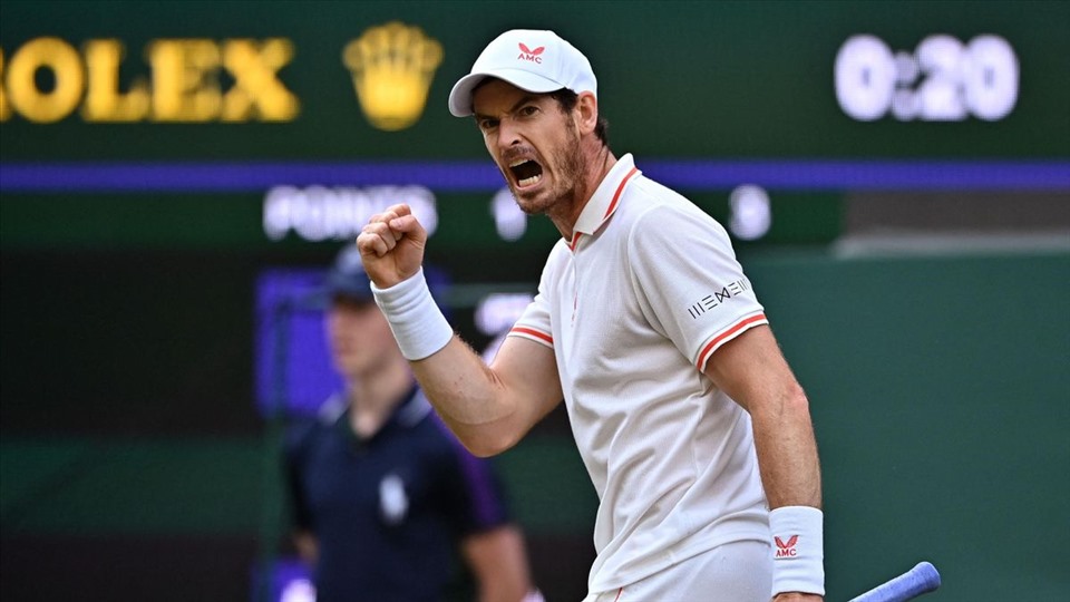 Andy Murray giành vé vào vòng 3 Wimbledon sau trận đấu vất vả. Ảnh: Eurosport