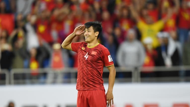 Trung vệ Bùi Tiến Dũng trong hành trình của đội tuyển Việt Nam tại Asian Cup 2019. Ảnh: AFC