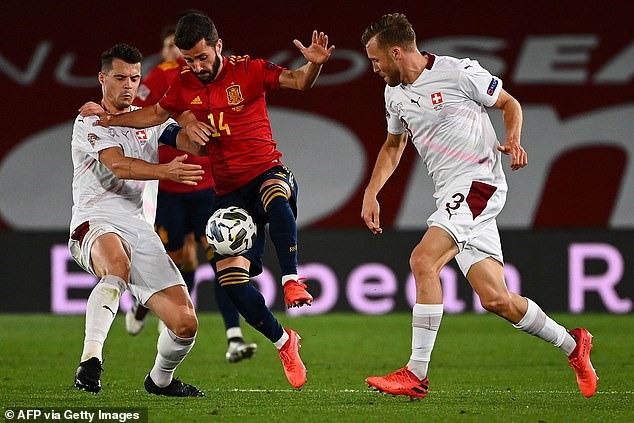 Thuỵ Sĩ và Tây Ban Nha gặp nhau gần nhất ở UEFA Nations League 2020. Ảnh: AFP
