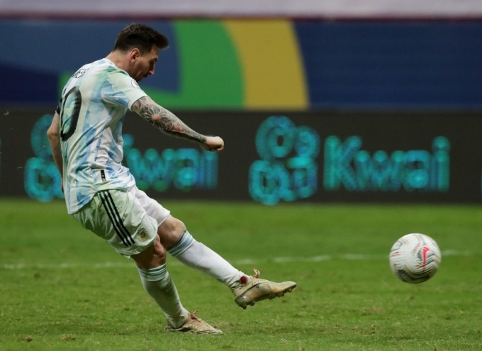 Messi trước cơ hội phá kỷ lục. Ảnh: Copa America