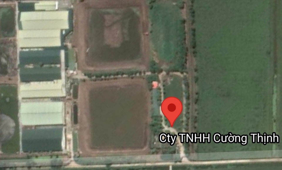 Khu trang trại nhìn từ trên cao. Ảnh: Google Map (vệ tinh).