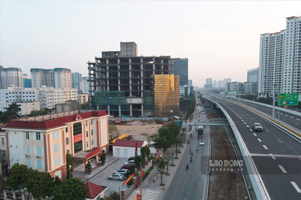 Habico Tower nằm tại vị trí đắc địa - ngay cạnh đường Phạm Văn Đồng, Hà Nội. Ảnh: Ngô Cường