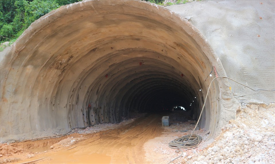 Hai đường hầm này nằm trong dự án cao tốc đoạn Mai Sơn - QL45. Ảnh: NT