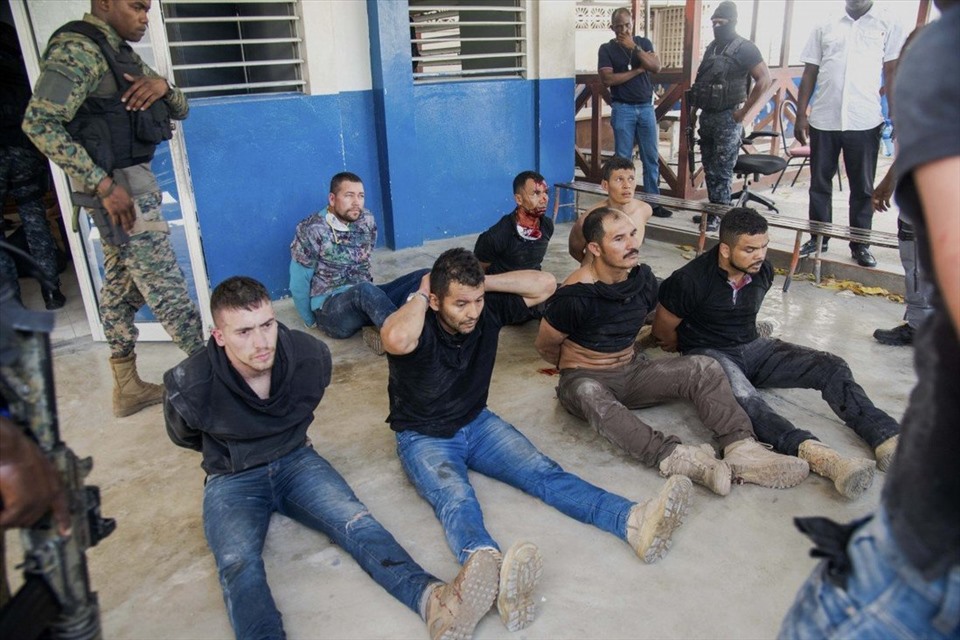 Các nghi phạm ám sát Tổng thống Haiti bị bắt. Ảnh: AFP