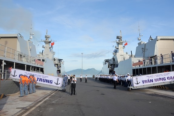 Tàu hộ vệ Hải quân Việt Nam sẽ thi đấu các nội dung của môn thi “Cúp biển” trong khuôn khổ Army Games 2021. Ảnh: QĐND
