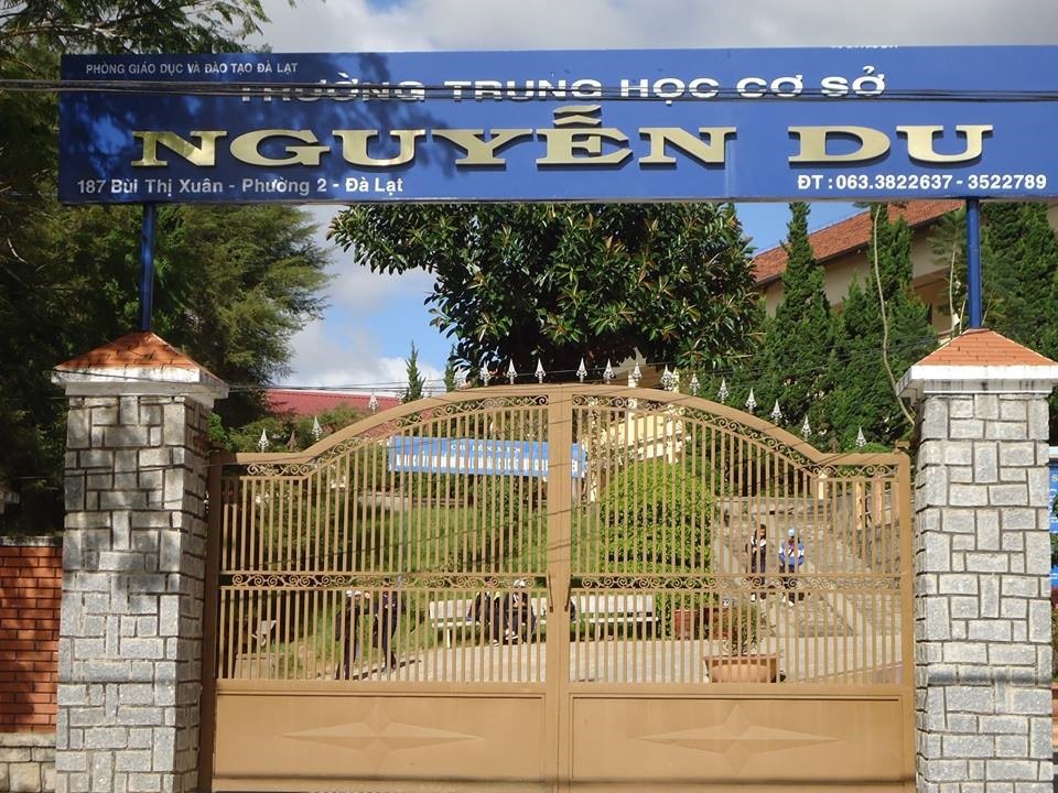 Trường THCS Nguyễn Du mới được thành lập từ năm 2010, trực thuộc UBND TP.Đà Lạt.  Ảnh: Thu Cúc