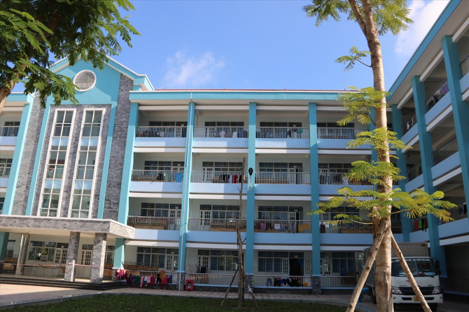 Một khu cách ly y tế tập trung tại thành phố Thuận An, Bình Dương. Ảnh: Đình Trọng