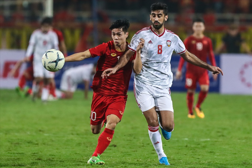Đội tuyển Việt Nam giành chiến thắng gần nhất tại sân Mỹ Đình là cuộc đối đầu với UAE ở vòng loại thứ 2 World Cup 2022 diễn  ra hồi tháng 11.2019. Ảnh: Sơn Tùng