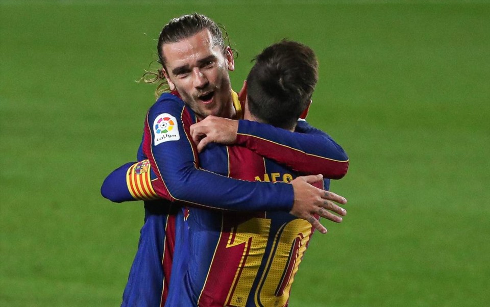 Messi ở lại đồng nghĩa với việc Antoine Griezmann sẽ phải ra đi để Barca giảm bớt quỹ lương. Ảnh: Barcelona