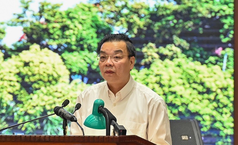 Chủ tịch UBND TP Hà Nội Chu Ngọc Anh. Ảnh Công Thọ
