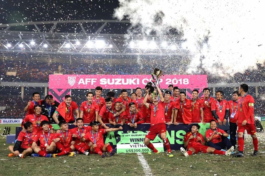 Tuyển Việt Nam đang là đương kim vô địch AFF Cup. Ảnh: AFF