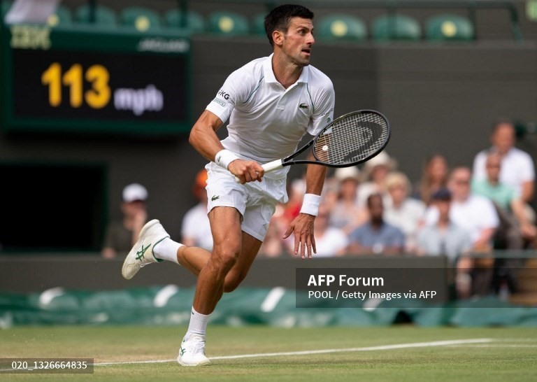 Novak Djokovic tiếp tục thể hiện đẳng cấp. Ảnh: AFP