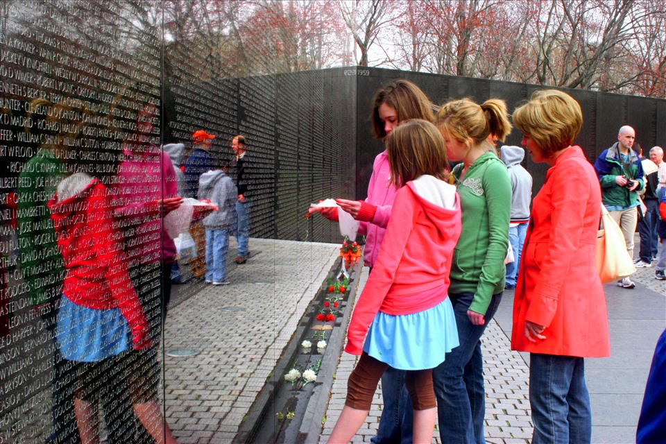 Khu tưởng niệm các lính Mỹ chết trên chiến trường Việt Nam. Ảnh: V.T