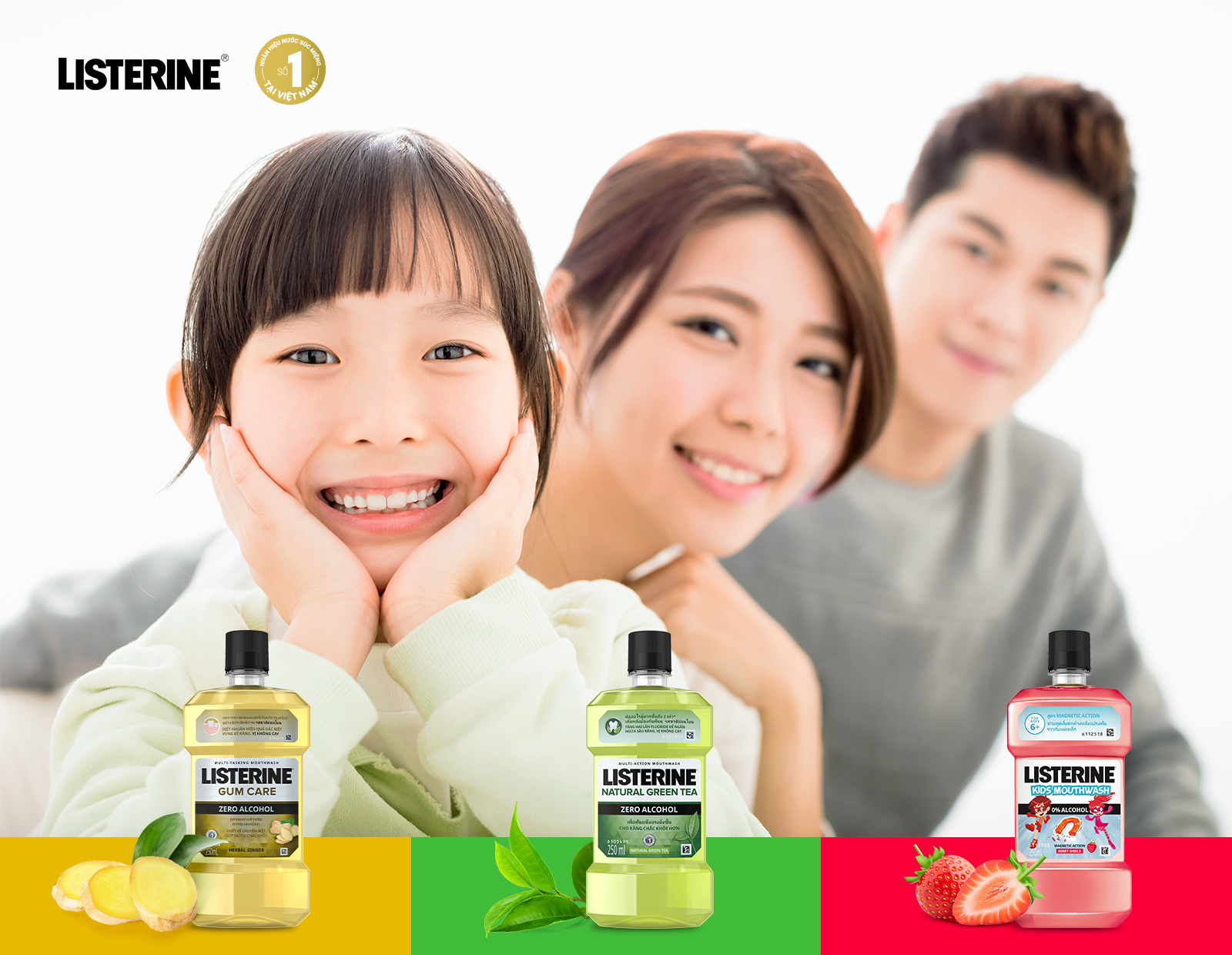 Listerine hiện là “lựa chọn quốc dân” của rất nhiều gia đình Việt với nhiều dòng sản phẩm phù hợp với các lứa tuổi