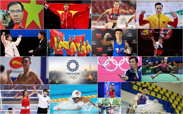 18 vận động viên tranh tài ở 11 môn thi đấu tại Olympic Tokyo 2020. Ảnh: VTV