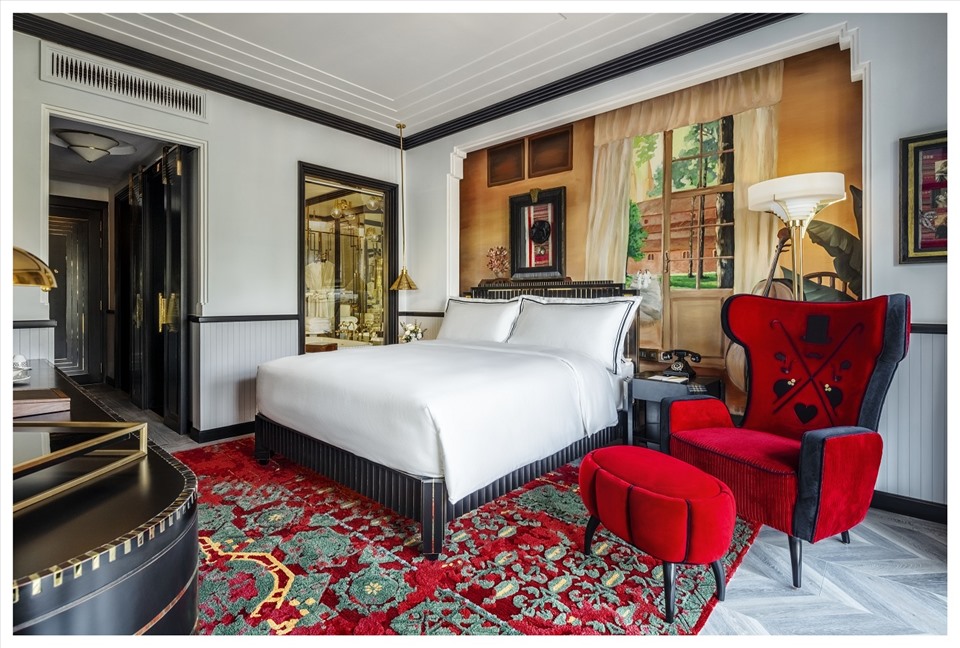 Mỗi căn phòng tại khác sạn Capella Hanoi lại mang một câu chuyện khác nhau. Ảnh: Hà