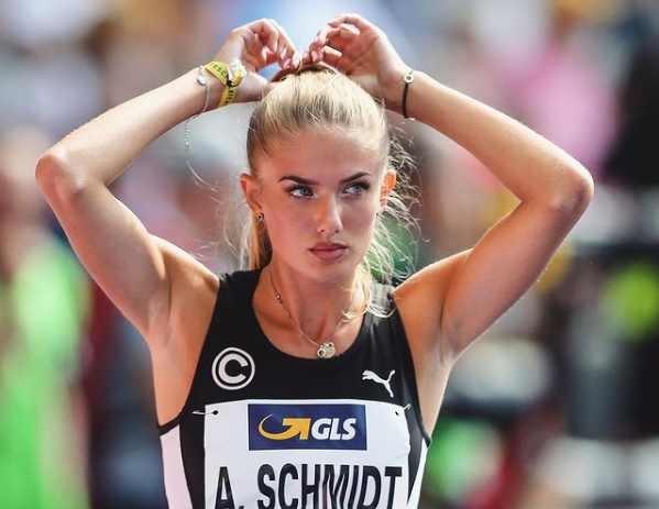 Alica Schmidt hiện là gương mặt trụ cột trong thành phần đội tuyển điền kinh Đức chuẩn bị cho Thế vận hội Tokyo.
