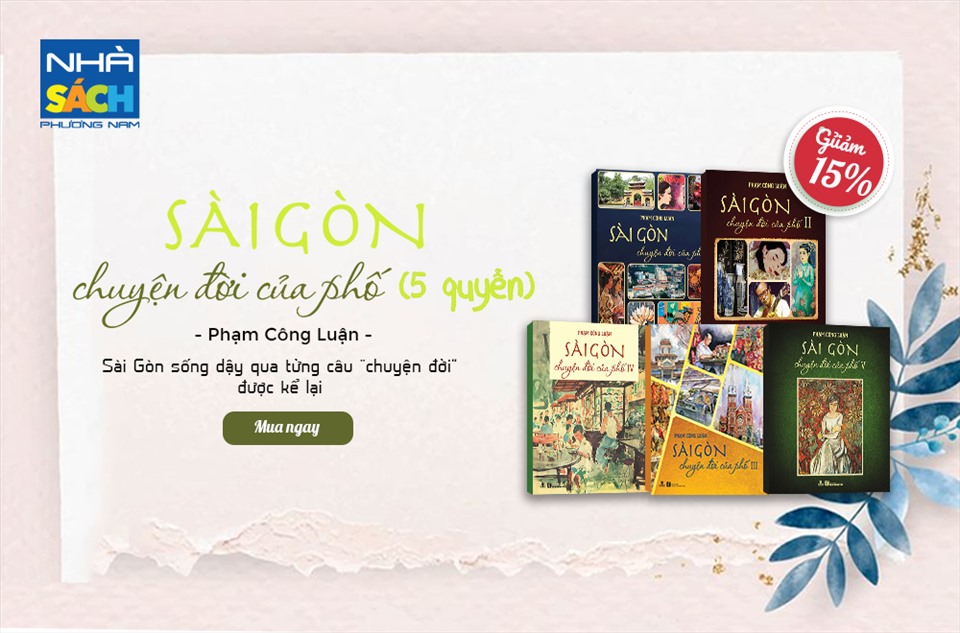 Bộ sách “Sài Gòn – Chuyện đời của phố“. Ảnh: CMH