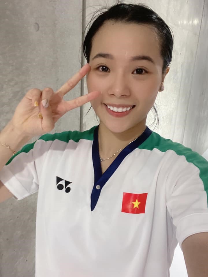 Dù không thể giành vé đi tiếp nhưng Nguyễn Thuỳ Linh đã để lại dấu ấn cho cầu lông Việt Nam ở  Olympic Tokyo 2020. Ảnh: FBNV