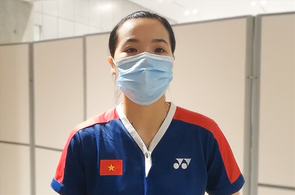 Nguyễn Thuỳ Linh chia sẻ cảm xúc sau 3 trận đấu ở Olympic Tokyo 2020. Ảnh: Đoàn TTVN