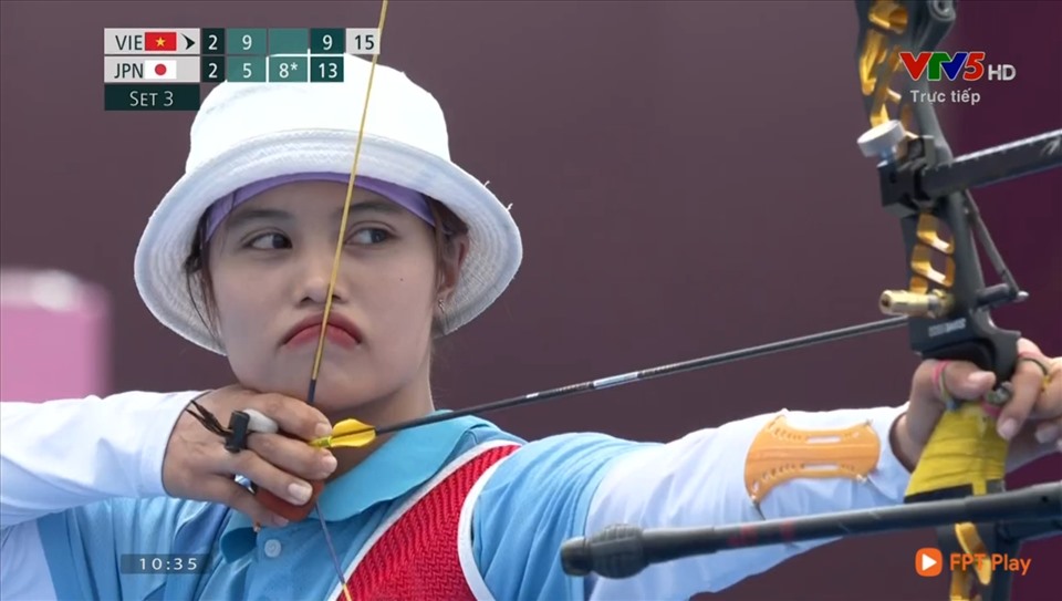 Vận động viên Ánh Nguyệt đã chia tay Olympic Tokyo 2020 sau khi thất bại ở vòng 1/32
