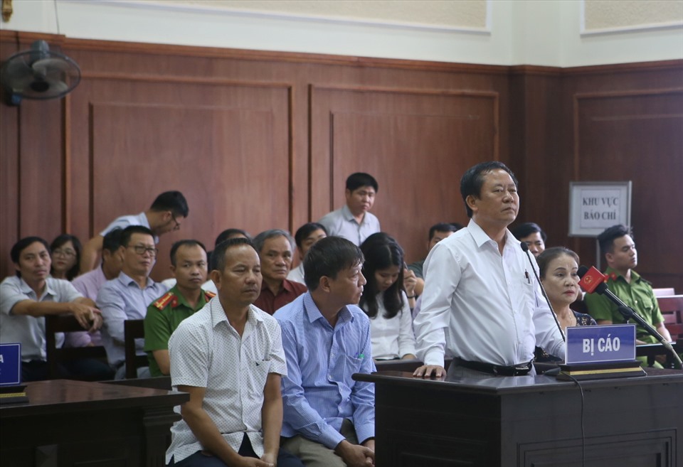 Bị cáo Trương Huy Liệu tại phiên tòa xét xử phúc thẩm năm 2019. Ảnh: Hưng Thơ.