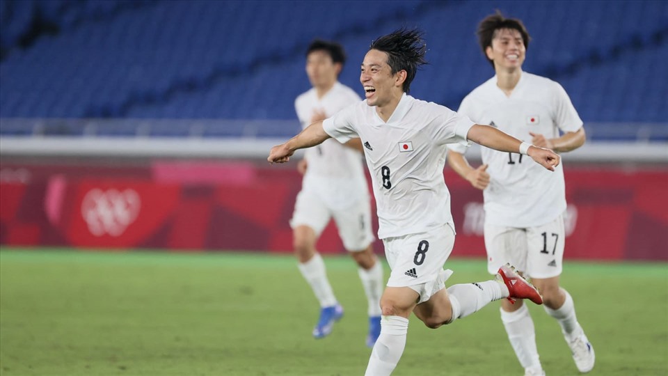 U23 Nhật Bản là bộ khung thu nhỏ của tuyển Nhật Bản đang thi đấu rất thành công ở Olympic trên sân nhà. Ảnh: AFC.