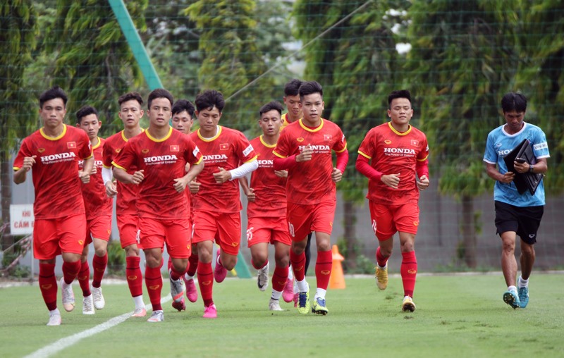 U23 Việt Nam đặt mục tiêu giành vé dự vòng chung kết U23 Châu Á 2022. Ảnh: VFF