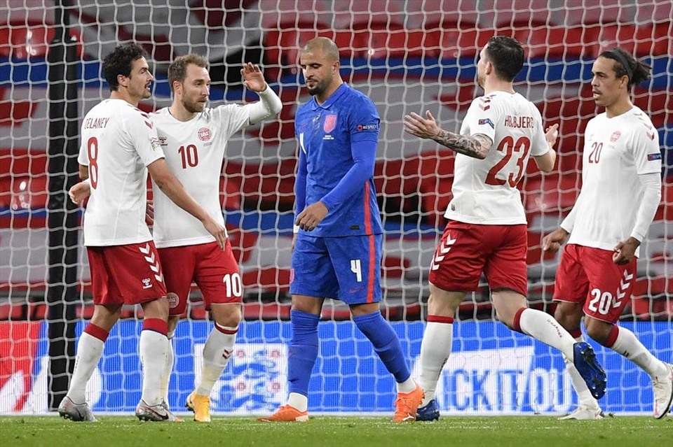 Đan Mạch hứa hẹn sẽ gây ra nhiều khó khăn cho đội tuyển Anh. Ảnh: AFP