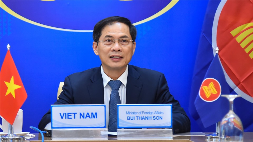 Bộ trưởng Ngoại giao Bùi Thanh Sơn đã tham dự Hội nghị đặc biệt Bộ trưởng Ngoại giao ASEAN-Nga. Ảnh: Bộ Ngoại giao